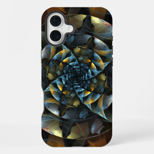Coque iPhone 16 Plus Art abstrait à roue dentée