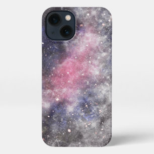 Etui iPhone 13 Art abstrait noir cosmique