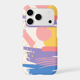 Coque iPhone Art Abstrait – Pinceau Moderne Coloré