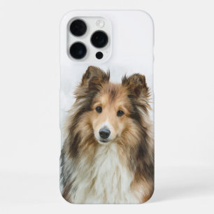 Coque iPhone 16 Pro Max Art aquarelle du Shetland Sheepdog sable