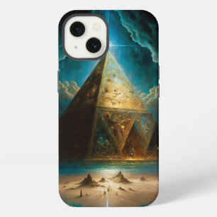 Etui iPhone 13 Art visionnaire de la pyramide mystique