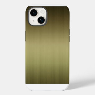 Coque Pour iPhone 14 Aspect laiton brossé