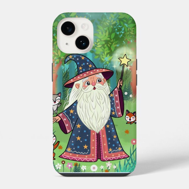 Coque iPhone Assistant Forêt de Whimsical Coque souple (Verso)