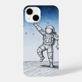 Coque Pour iPhone 14 Astronaut sketch phonecase 