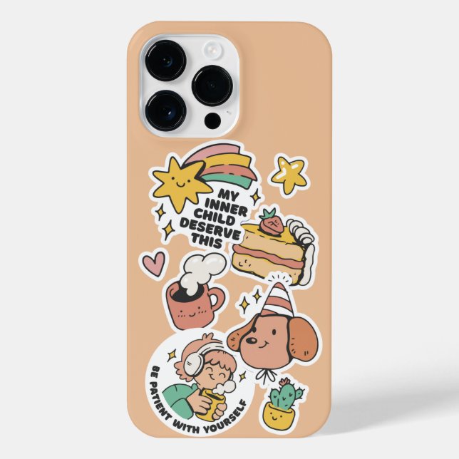 COQUE iPhone AUTO-AMOUR STICKERS MON ENFANT MÉRITE CELA (Verso)