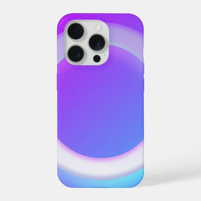 Coque iPhone Autocollant de téléphone à anneau lumineux pastel  (Verso)