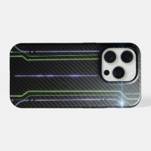 Autocollant iPhone 15 Pro Cyberpunk Glow - Néon Él