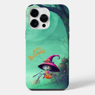 Coque Pour Pour iPhone 14 Pro Max Automne/automne/araignée/sorcière/halloween