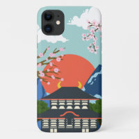 Coque iphone avec design de vibe japonaise