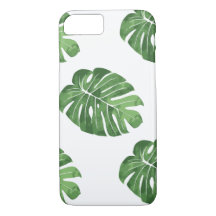Coque iphone avec imprimé feuille tropical