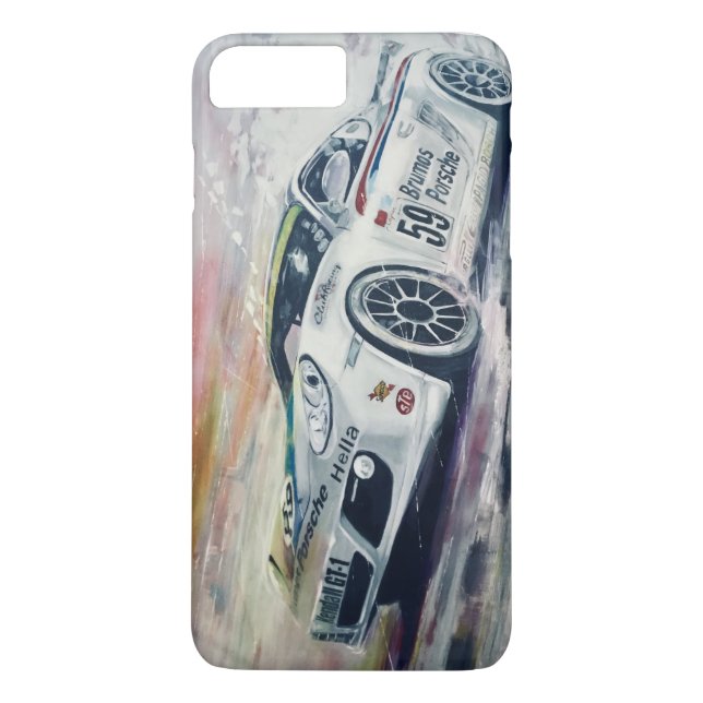 coque iphone avec la peinture de Brumos Porsche (Dos)