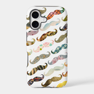 Coque iPhone avec Moustache Antique et Motifs Vint