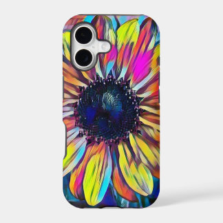 Coque iphone avec un design de tournesol vif