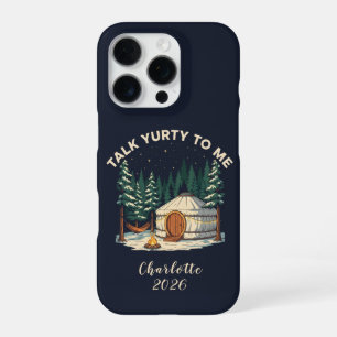 Coque iPhone 16 Pro Aventure personnalisée dans une yourte de glamping