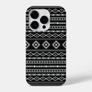 Coque Pour iPhone 14 Plus Aztec blanc gris noir Motifs mélangés Motif