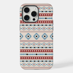 Aztec Blue Red Black Cream Mixte Motifs Motif