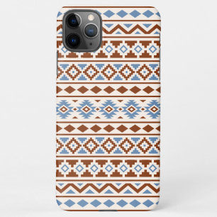 Coque iPhone 11Pro Max Aztec Essence Motif II Crème bleu rouille