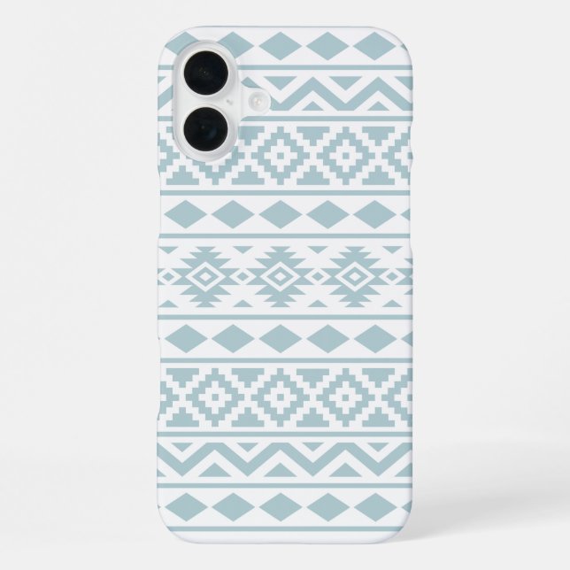 Coque iPhone Aztec Essence Ptn III Canard Bleu oeuf Blanc (Verso)