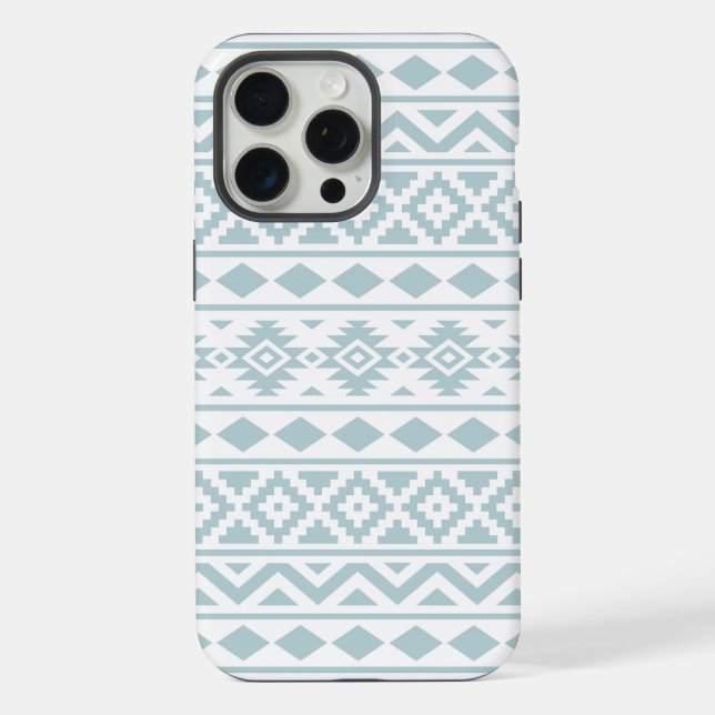 Coque iPhone Aztec Essence Ptn III Canard Bleu oeuf Blanc (Verso)