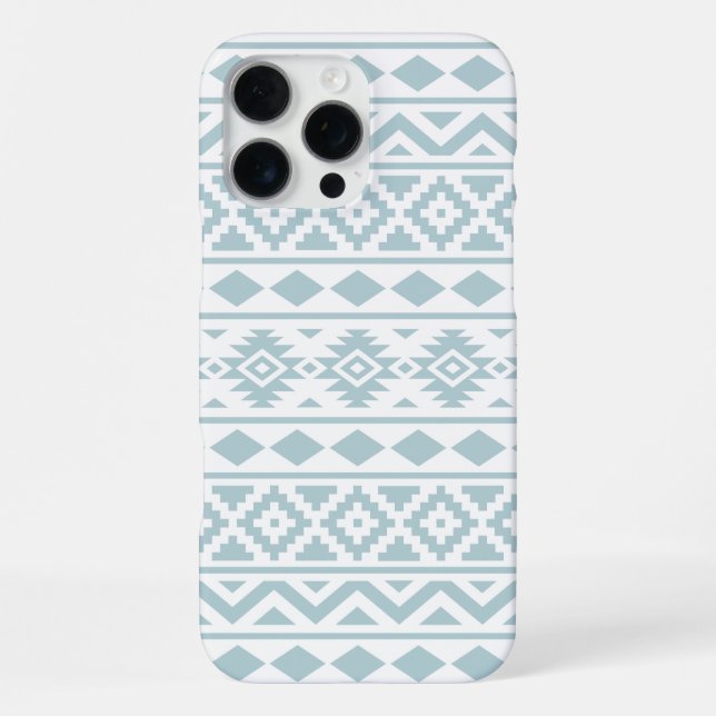 Coque iPhone Aztec Essence Ptn III Canard Bleu oeuf Blanc (Verso)