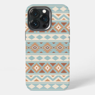 Etui iPhone 13 Pro Aztec Essence Ptn IIIb Blue Cream Terracottas