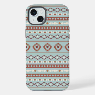 Aztec Mixte Motif Motif Rusts Crème Bleu