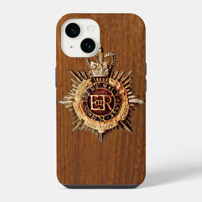 Coque iPhone Badge de casquette de l'officier de police britann (Verso)