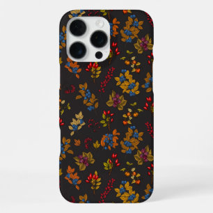 Coque iPhone 16 Pro Max Baies d'automne sur chocolat brun 2