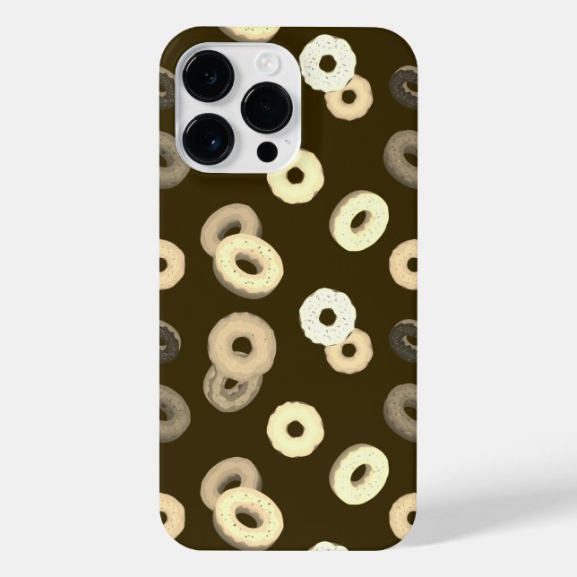 Coque iPhone Bains de vanille au chocolat brun motif élégant (Verso)