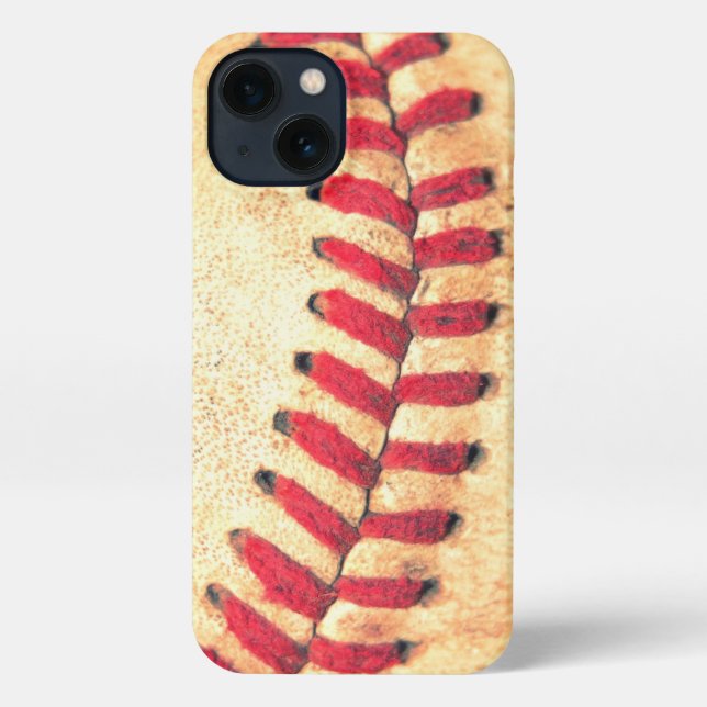 Coque iPhone balle de baseball vintage  (Verso)