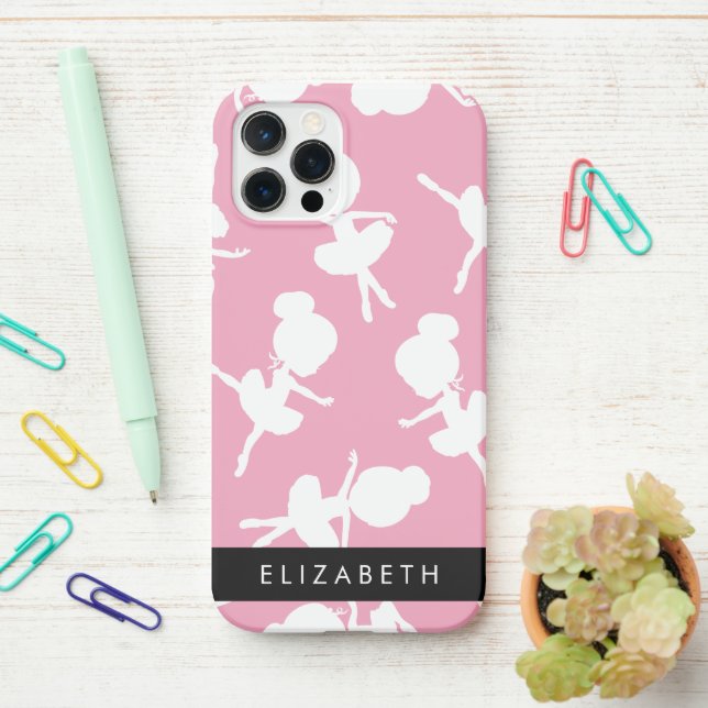 Coque iPhone Ballerina Motif, Filles de ballet, Danse, Votre No (Sur le bureau)
