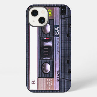 Etui iPhone 13 Bande de cassette noire