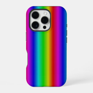 Coque iPhone 16 Pro Bandes arc-en-ciel - Motif
