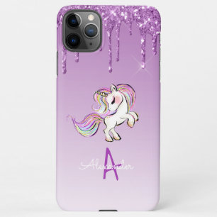 Coque iPhone 11Pro Max BARGAIN Budget Personnalisé Unicorn Purple Parties