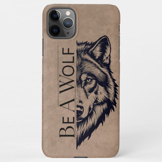 Coque iPhone Be a wolf (Dos)