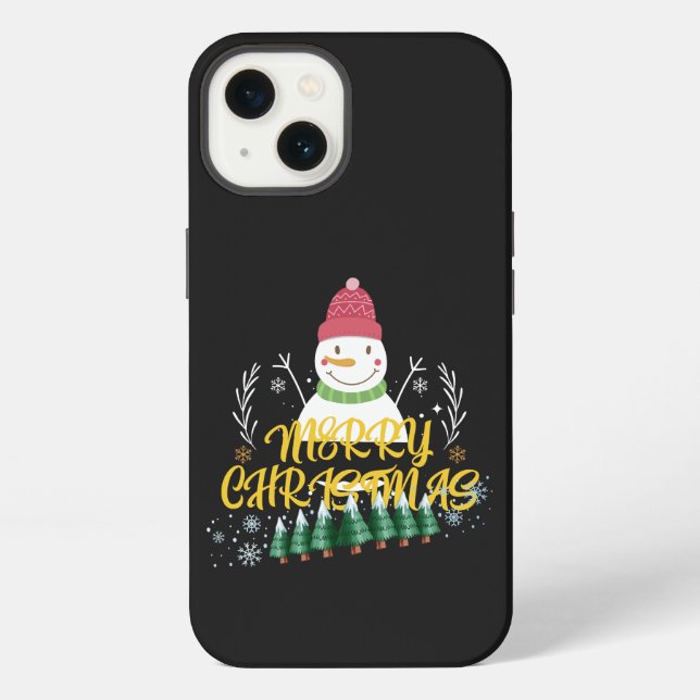 Coque iPhone Beau design de Noël mignon (Verso)