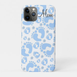 Coque iphone bébé pieds garçon éléphant maman
