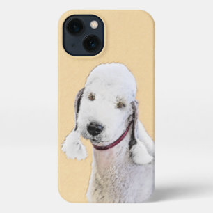 Etui iPhone 13 Bedlington Terrier Peinture - Art Chien original