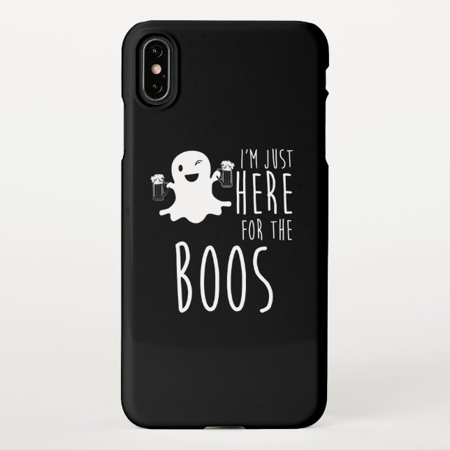 Coque iPhone Beer Lover | Je suis juste là pour les Boos (Dos)