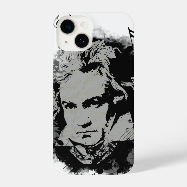Coque iPhone Beethoven musicien compositeur allemand (Verso)