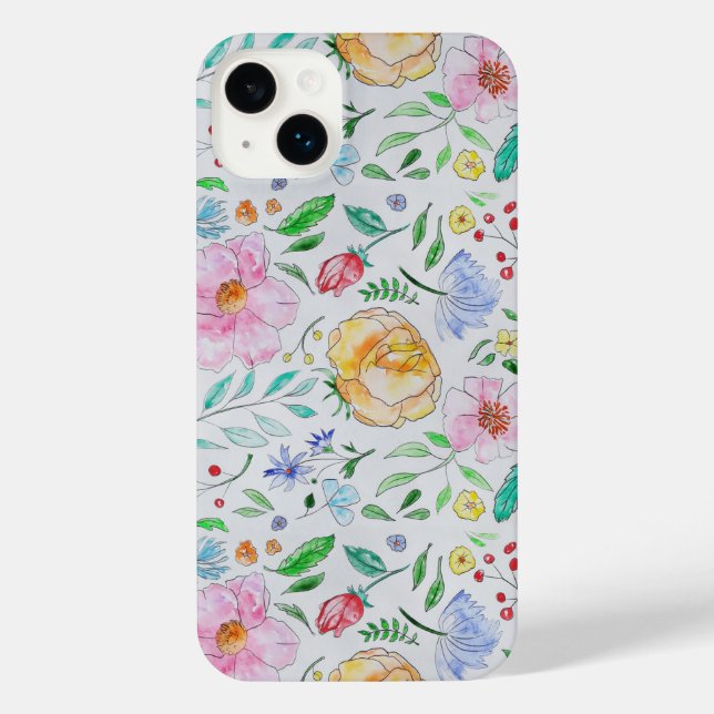 Coque iPhone Belles fleurs de printemps (Verso)