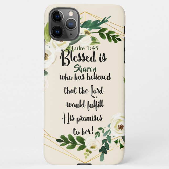 Coque iPhone Béni Est Elle Qui Croyait Nom Christian  (Dos)