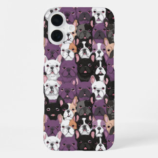 Coque iPhone 16 Plus "Bêtises et reniflements de bouledogue"
