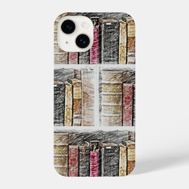 Coque iPhone Bibliothèque Livres Libraire Lecture Love (Verso)