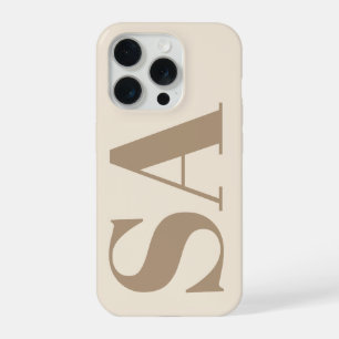 Blanc Antique tendance avec étui à monogramme Case