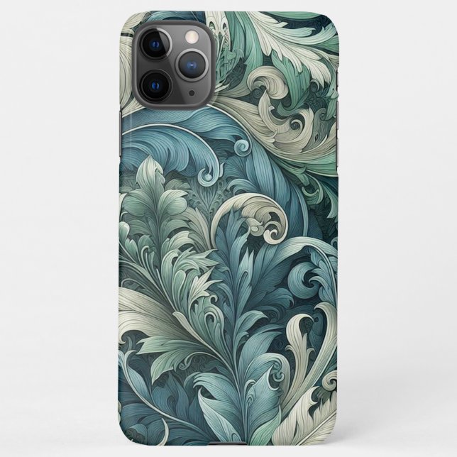 Coque iPhone Bleu ardoise Turquoise Gris Gris Paisley Motif d'a (Dos)