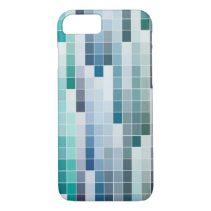 Coque iphone bleu d'échantillon de peinture de Hue