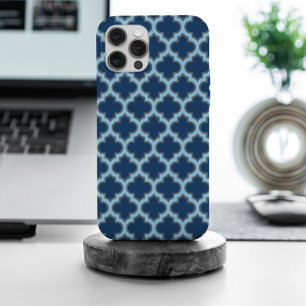 Bleu et Bébé Bleu Trellis, treillis, Quatrefoil