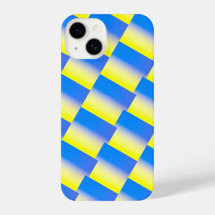 Coque Pour iPhone 14 Bleu et jaune dégradé motif Ukraine Inspiré