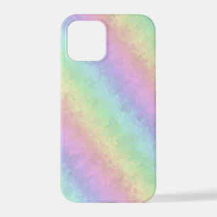 Coque iPhone 12 Pro Blocs dans Pastel Colors 3D Rainbow Art